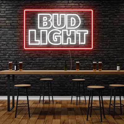Simple Bud Light Neon Sign