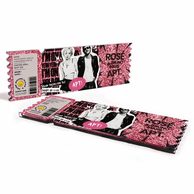 Acrylic Glitter Tickets