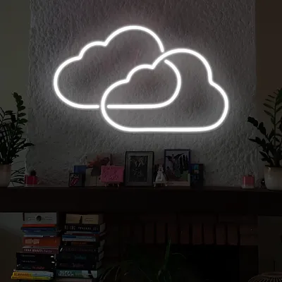 Twin Cloud Neon Signs
