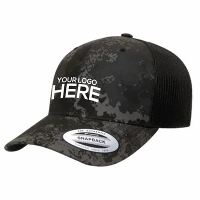 YP Classics Veil Camo Retro Trucker Cap - Imprint Now