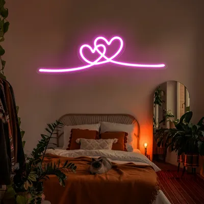 Infinity Heart Pink Neon Sign