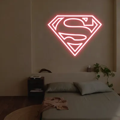 Superman Neon Sign