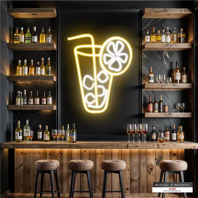 Tropical Glass Neon Sign