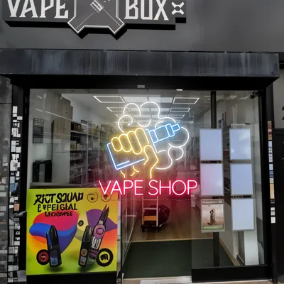 Vape Shop Window Neon Sign