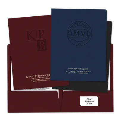 Debossed Welcome Folders