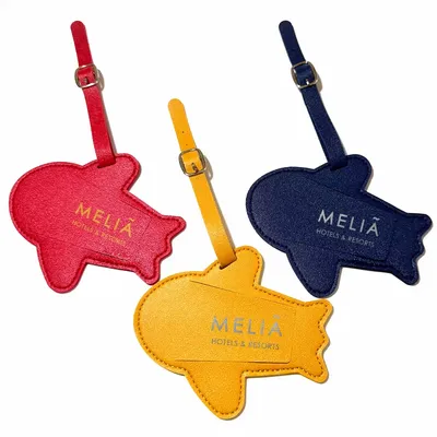 Airplane Shaped PU Luggage Tag
