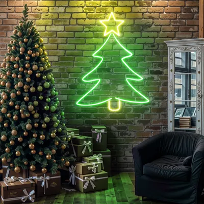 Mini Christmas Tree Neon Sign