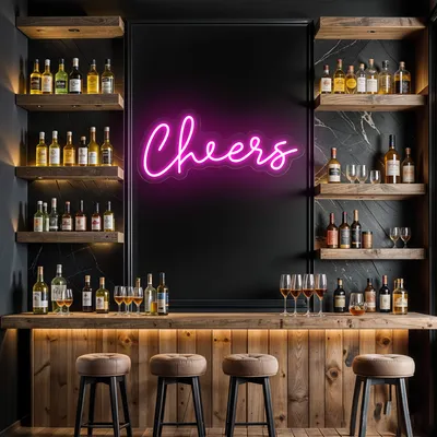 Mini Cheers Neon Sign