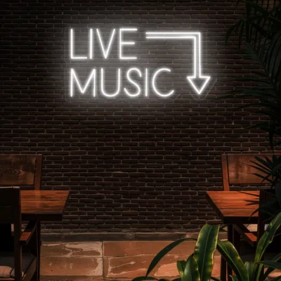 Live Music Neon Sign