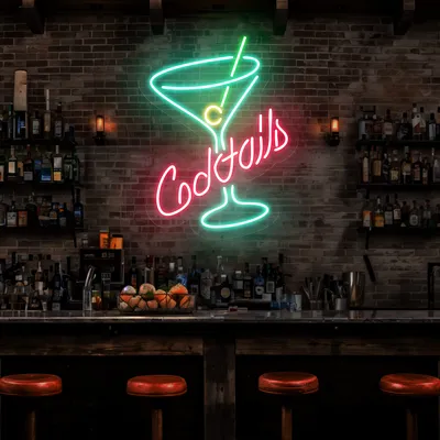 Cocktails Neon Sign