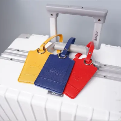 Premium PU Leather Luggage Tags