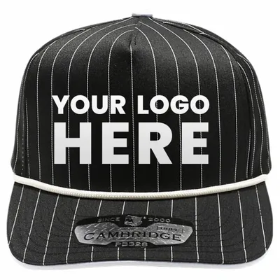 Pit Bull Cambridge PB328R 5-Panel Pinstripe Snapback Hat With Rope