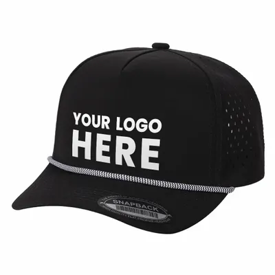 Unbranded 5 Panel Perforated Laser Mesh Rope Hat