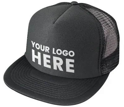 Nissun Cap 5 Panel Foam Trucker Hat Flat Bill - 5FBC