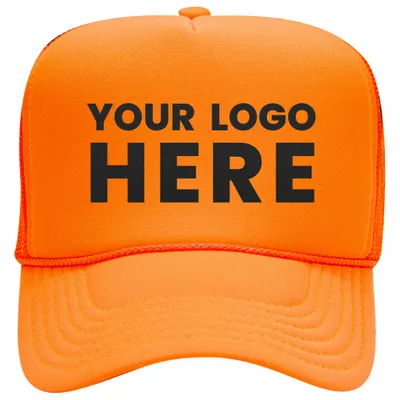 Otto 55-133 5-Panel High Crown Foam Trucker Hats - Neon Colors