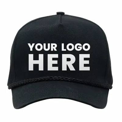 Cobra C256 5 Panel Twill, Snap Back Golf, Rope Cap