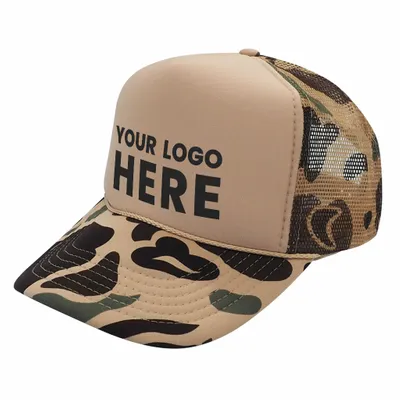 Nissun CPC - Foam Trucker Hat Camo, 5-Panel Camouflage Cap