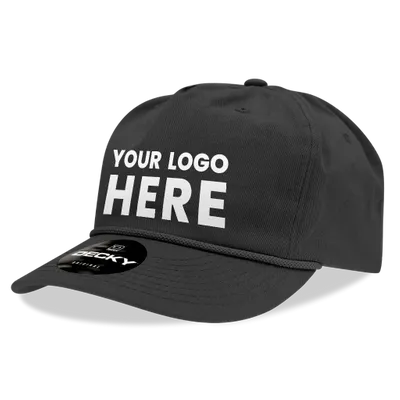 Decky 252 Classic 5-Panel Golf Cap with Rope