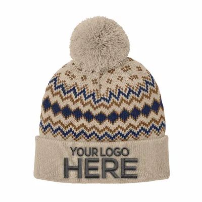 Port Authority Alpine Pom Beanie C991