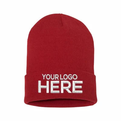 Waffle Cuffed Knit Beanie