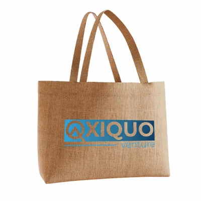 Custom Natural Jute Tote Bag