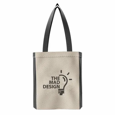 Custom Two-Tone Cotton Tote Bag