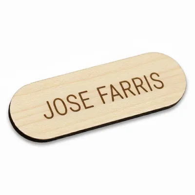 Wooden Name Badges