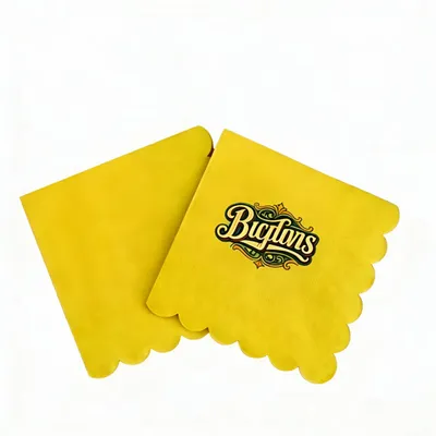 Scallop Beverage Napkins - Imprint Now
