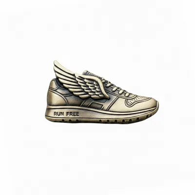 Die Struck Metal Shoe Charm