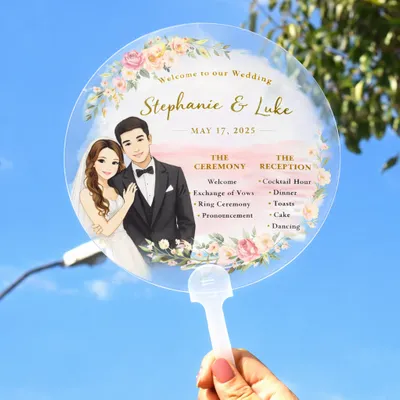 Transparent Plastic Handheld Fans