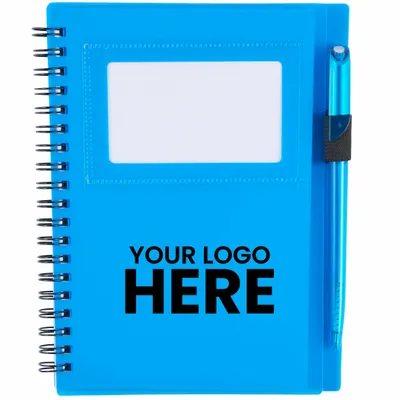 FSC Mix 5.5 x 7 Star Spiral Notebook with Pen