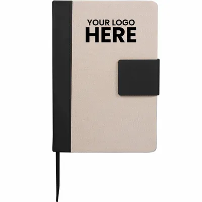 5.5 x 8.5 FSC Recycled Canvas Bound Notebook