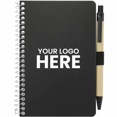 FSC Mix 4 x 6 Pocket Spiral Notebook with Pen