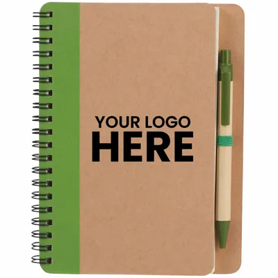 FSC Mix 5 x 7 Eco Spiral Notebook with Pen