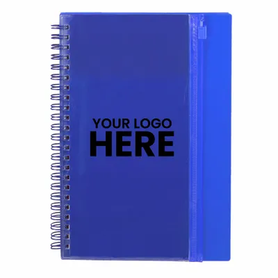 5.5 x 8.5 Spiral Notebook with Clear Pocket