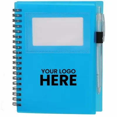 FSC Recycled 5 x 7 Star Spiral Notebook with Pe