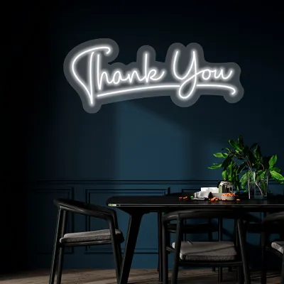 Custom Neon Thank You Sign