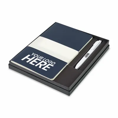 Moleskine® Large Cahier and GO Pen Gift Set