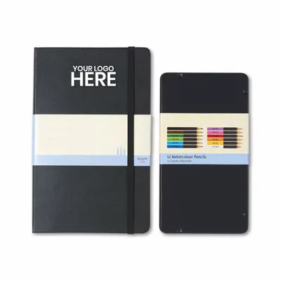 Moleskine® Coloring Kit - Sketchbook and Watercolor Pencils