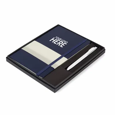 Moleskine® Large Notebook and GO Pen Gift Set