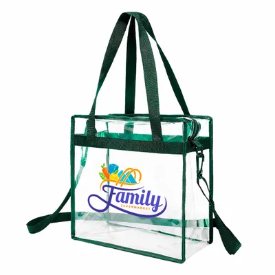 Clear Zippered Safety Tote Bags