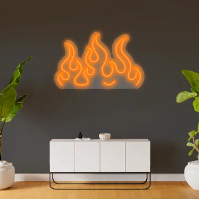 Custom Fire Neon Signs