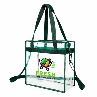 Clear Zippered Safety Tote Bags