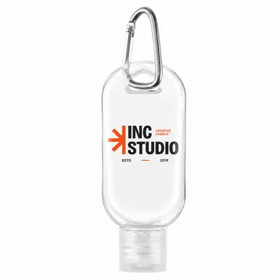 Sanitizer Bottles With Carabiner