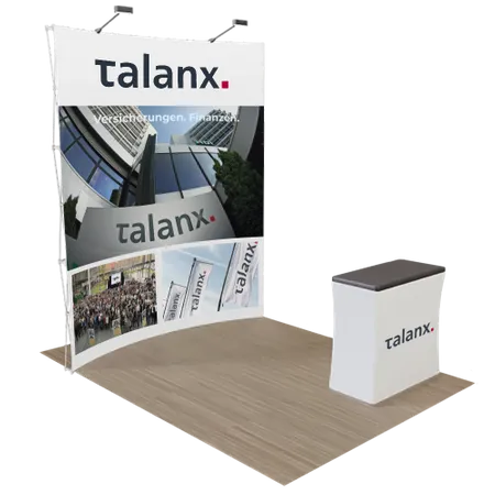 2,4 m x 2,4 m Messedisplays - Imprint Now