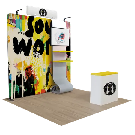 3 m x 3 m Messedisplays - Imprint Now