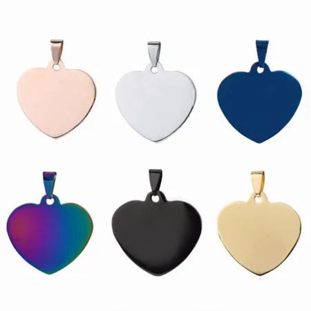 Full Color Heart Metal Keychain Full Color Heart Metal Keychain - Imprint Now