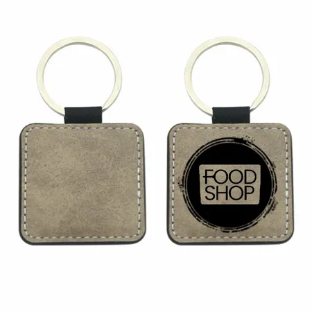 Sublime Square Leather Keychain Sublime Square Leather Keychain - Imprint Now