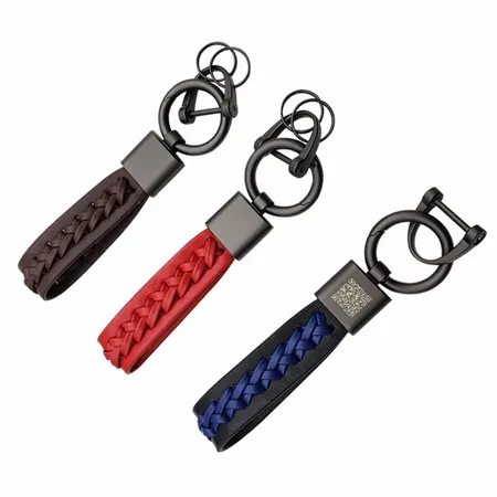 Versatile Laser Cut Leather Keychain Versatile Laser Cut Leather Keychain - Imprint Now