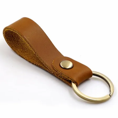 Suave Leather Keychain Suave Leather Keychain - Imprint Now